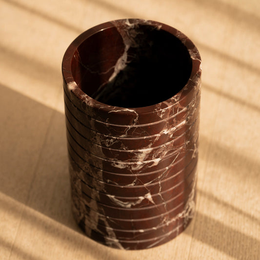 Rosso Levanto Marble Vase