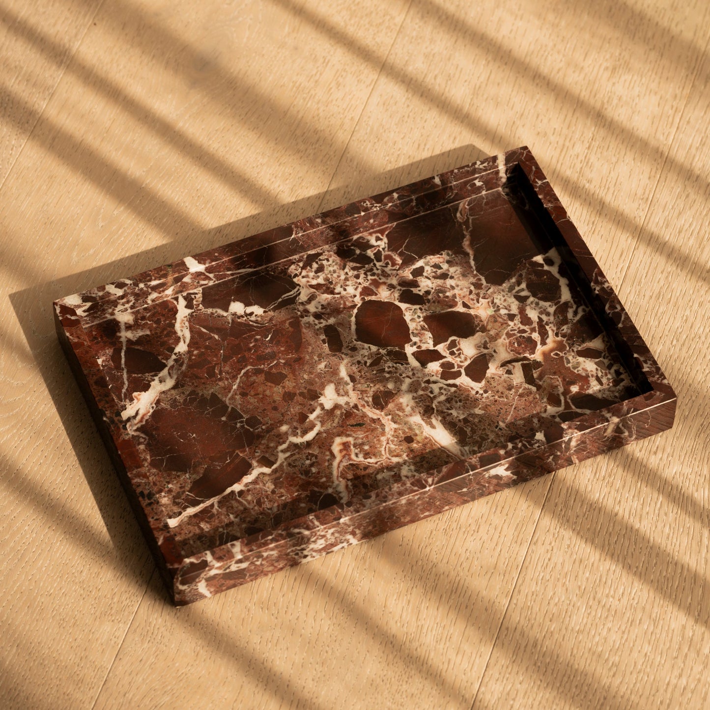 Rosso Levanto Marble Tray