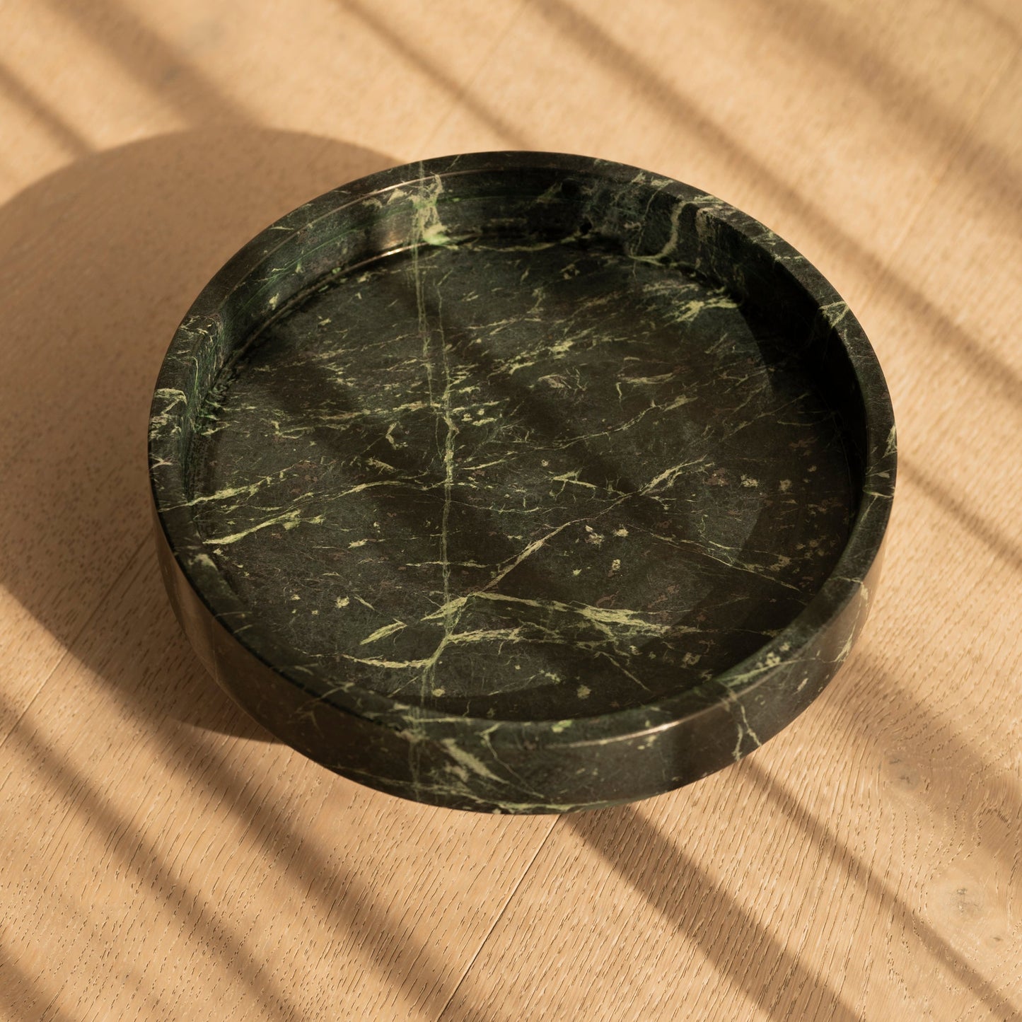 Verde Green Marble Pedestal Bowl