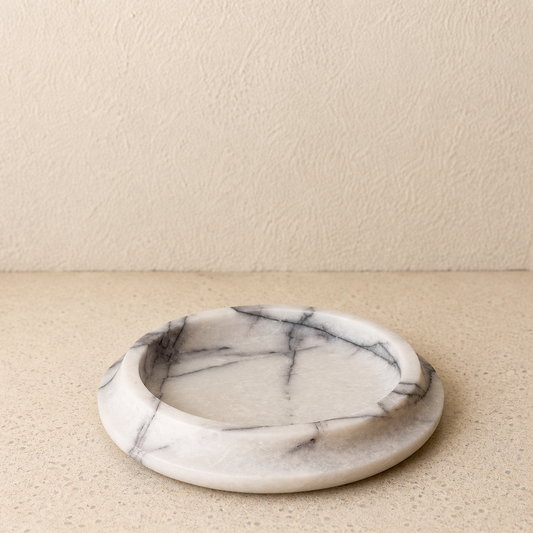 New York Marble Round Tray