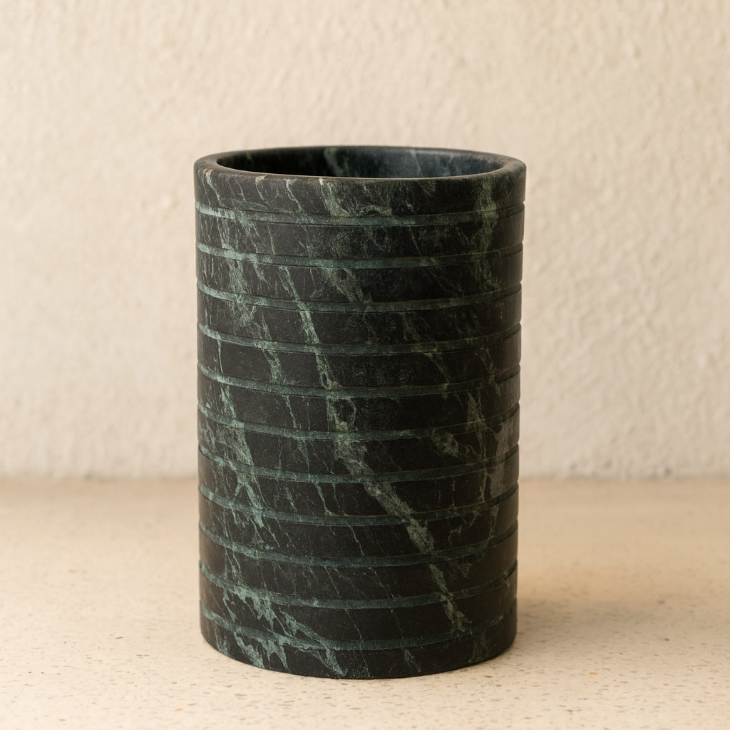 Verde Green Marble Vase
