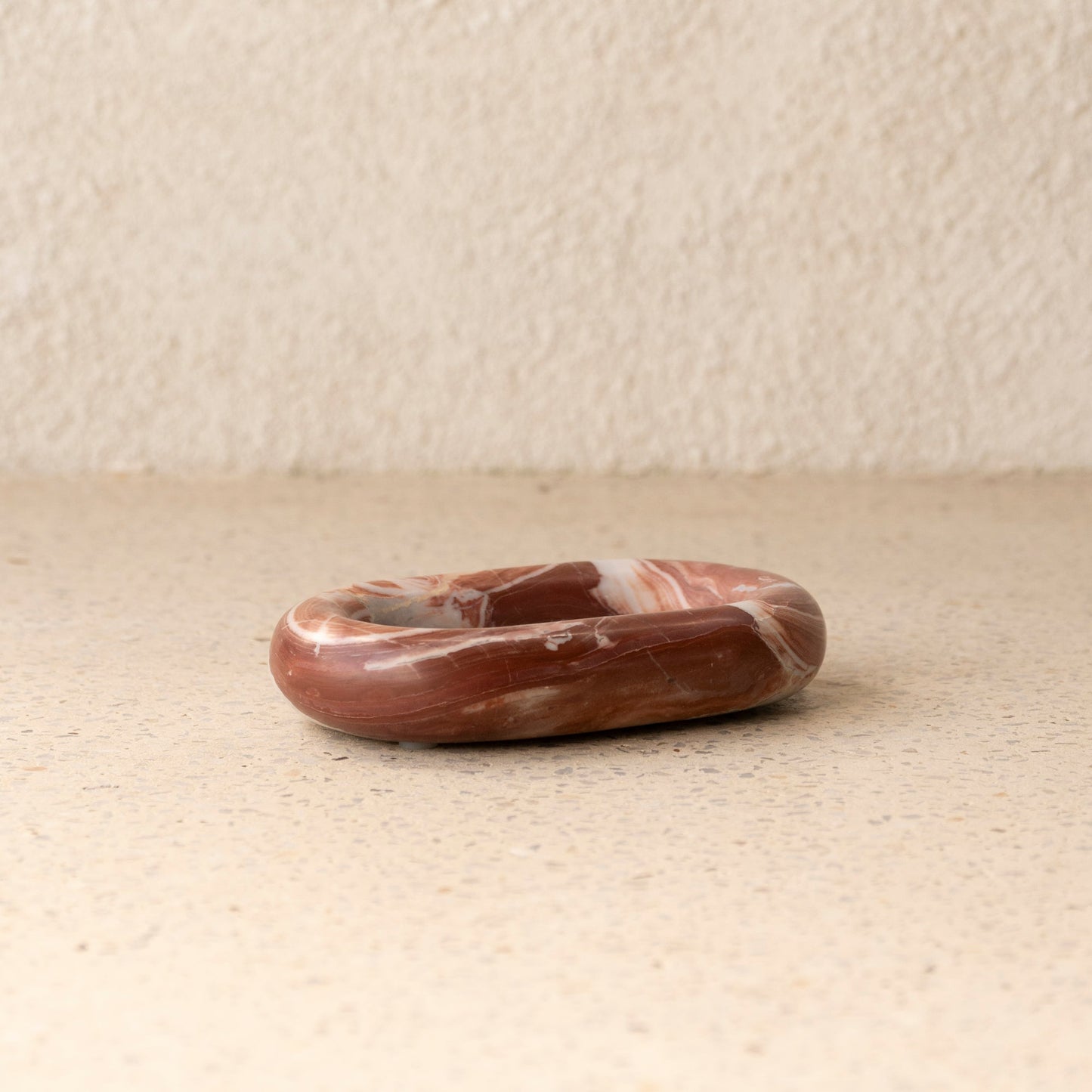 Arabescato Orobico Rosso Marble Tray