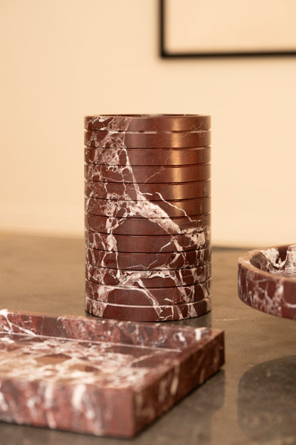 Rosso Levanto Marble Vase