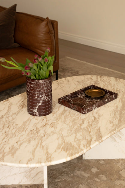 Rosso Levanto Marble Vase