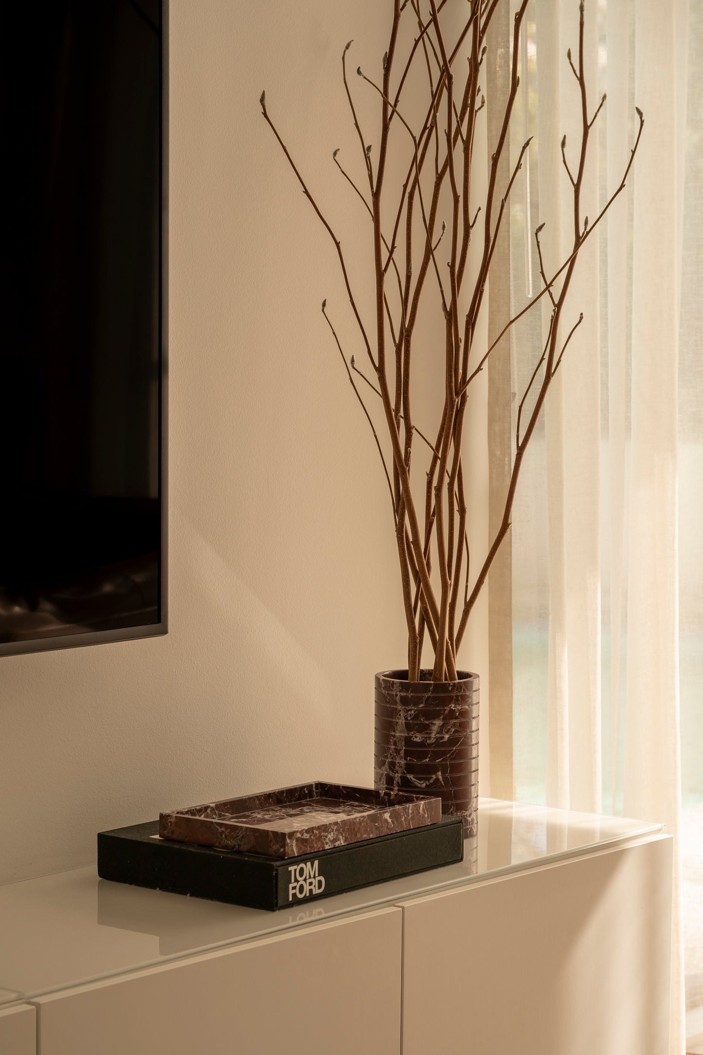 Rosso Levanto Marble Vase