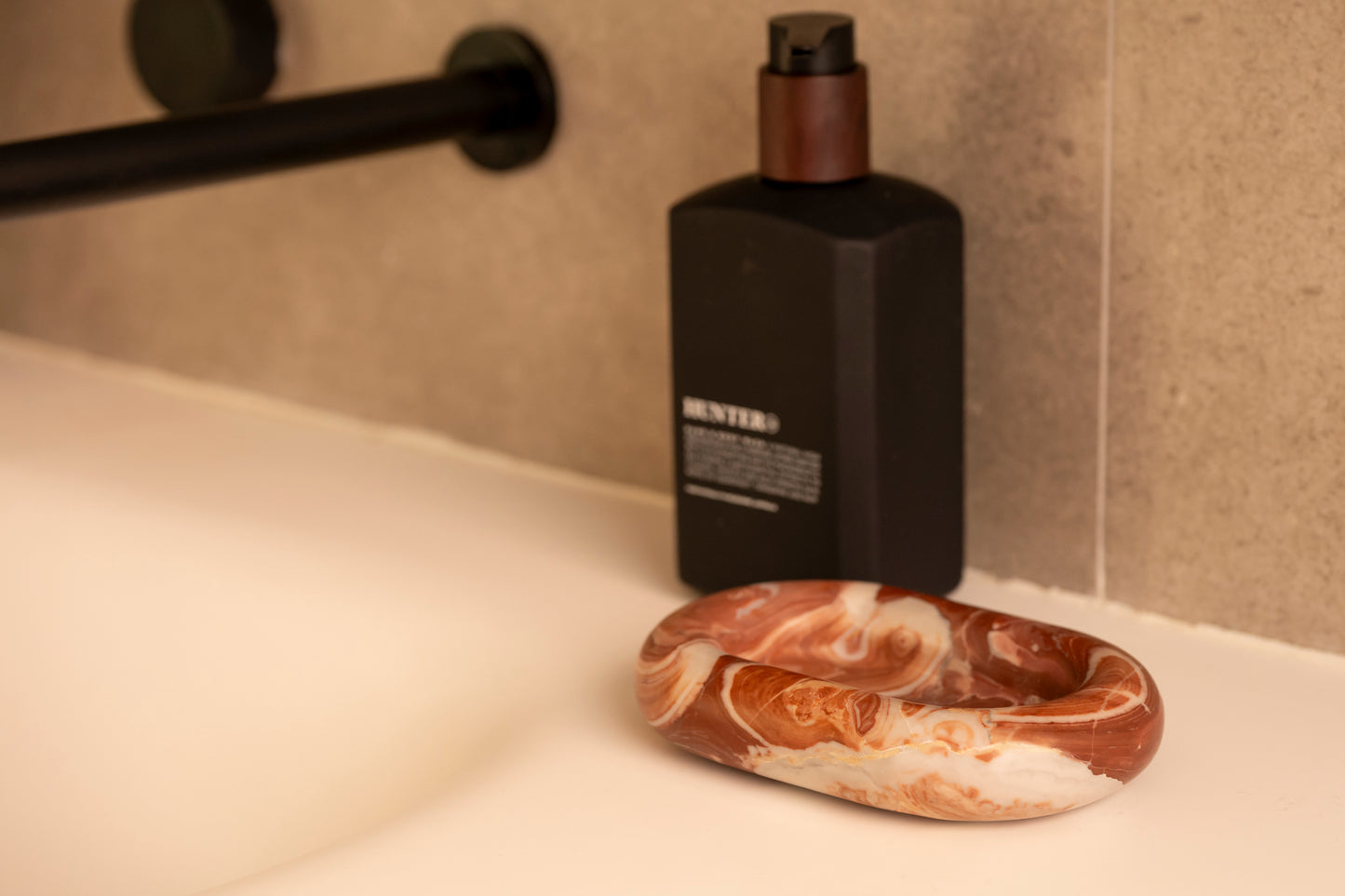 Arabescato Orobico Rosso Marble Tray