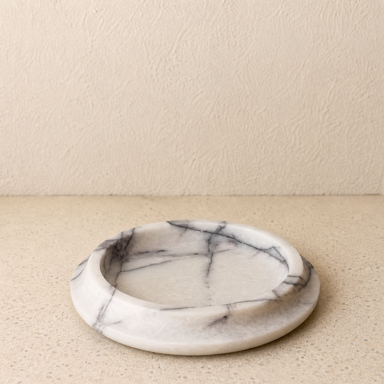 New York Marble Round Tray