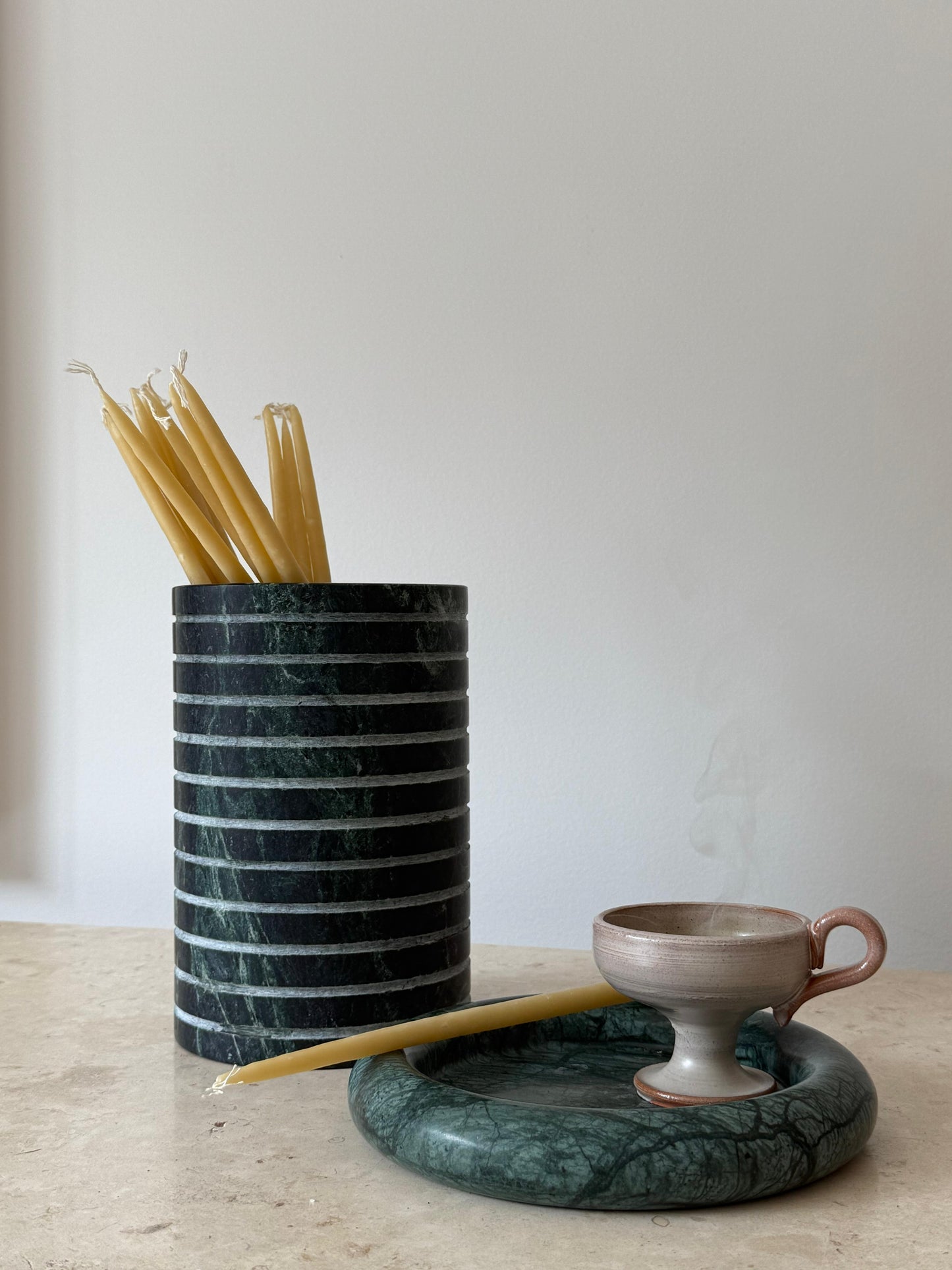 Verde Green Marble Vase