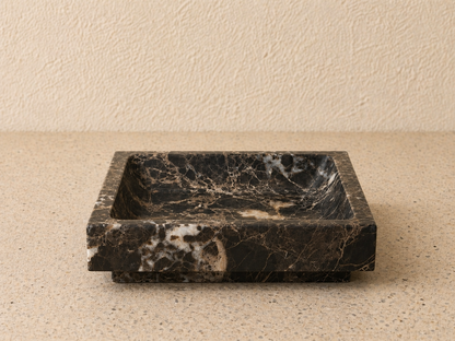 Dark Emperador Square Tray