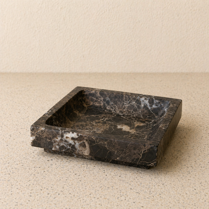Dark Emperador Square Tray