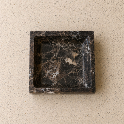 Dark Emperador Square Tray