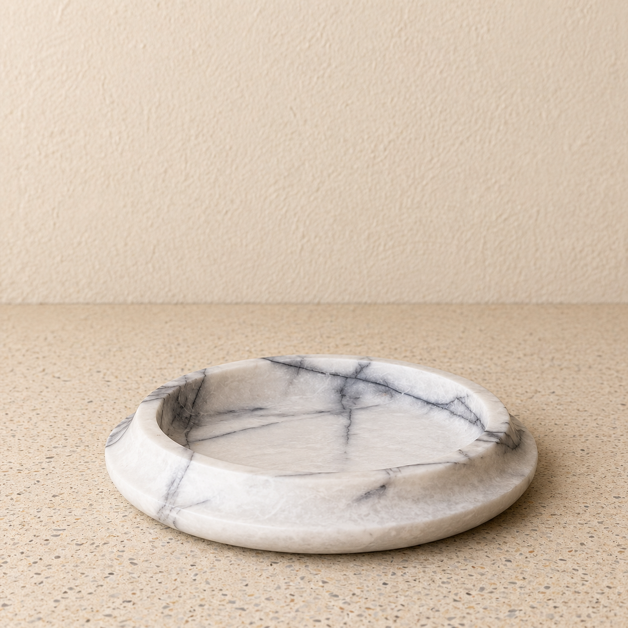 New York Marble Round Tray