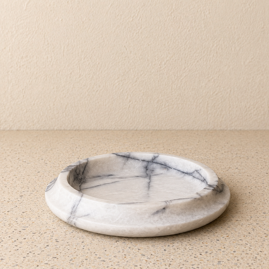New York Marble Round Tray